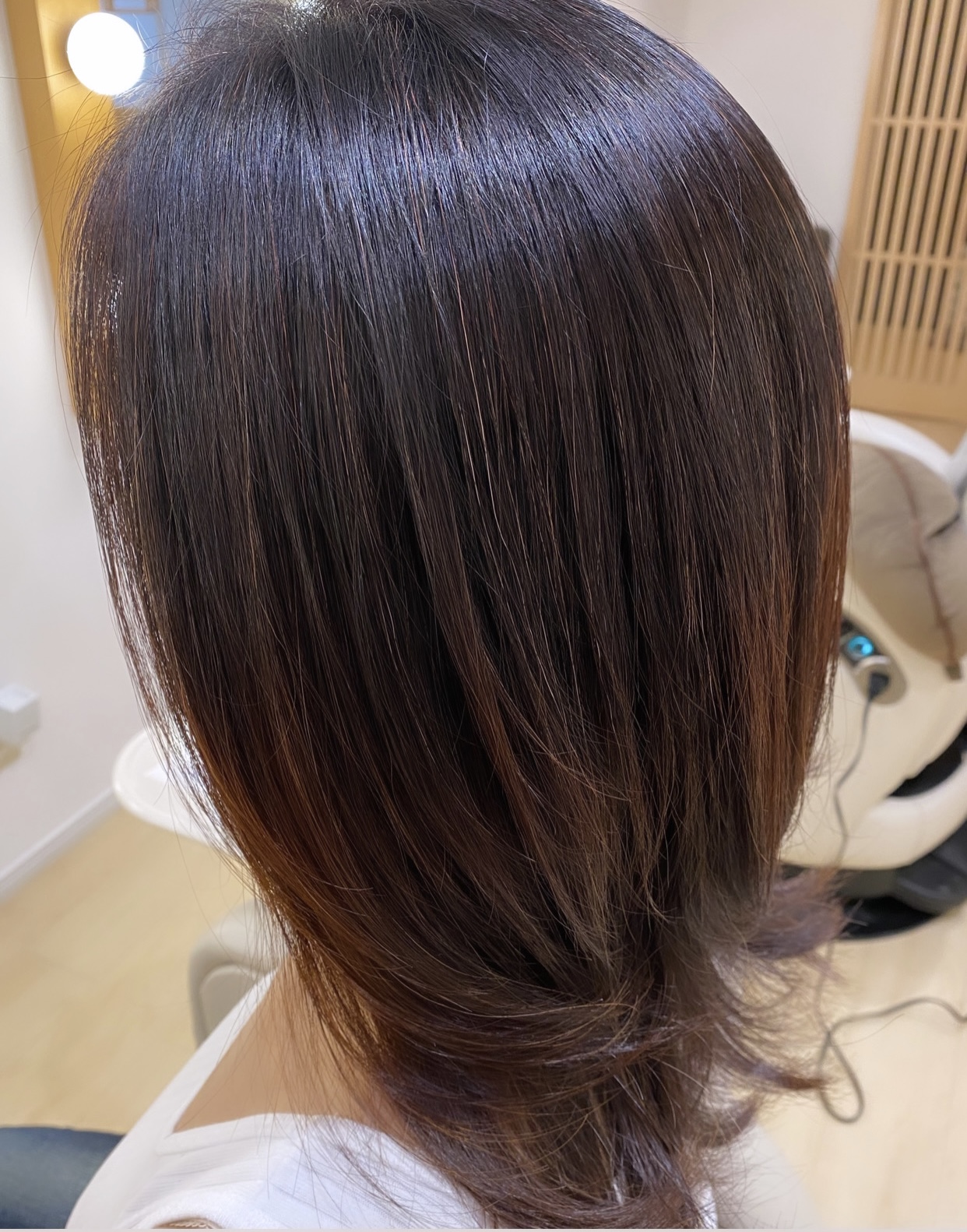 横浜市から50代の方がミネコラ髪質改善をさらにいらっしゃいました
